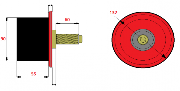 DEWULF - Chain roller Ø90 mm (corresponds: 2660029C) DEWULF - Chain roller Ø90 mm (corresponds: 2660029C)