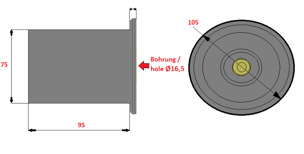 GRIMME - Chain roller Ø75mm (≙ 200.50894) GRIMME - Chain roller Ø75mm (≙ 200.50894)
