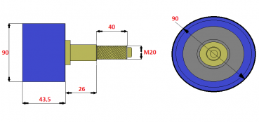 ASA-LIFT - Rolle 90-43-M20 (≙ 7005-0092-1320)