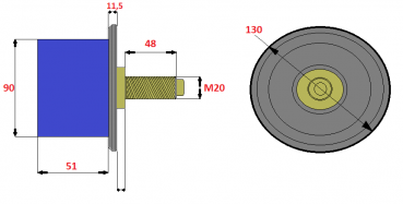 ASA-LIFT - Kragenrolle 90-51-M20 (≙ 7005-0002-1320)