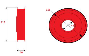 DEWULF - Riemenscheibe Ø118mm (≙ 2660045)