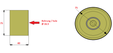 GRIMME - Stützrolle Ø75mm (≙ 200.41630)