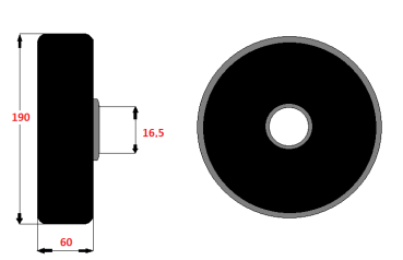 GRIMME - Stützrolle Ø190mm (≙ 200.42986)