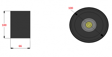 ROPA - Støtterulle Ø100mm (252152 ; 252015200)