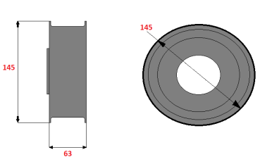 SIMON - Riemenscheibe Ø145mm (≙ 412527 )