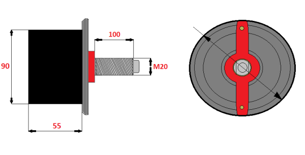DEWULF - Chain roller Ø90mm (≙ 2660213)